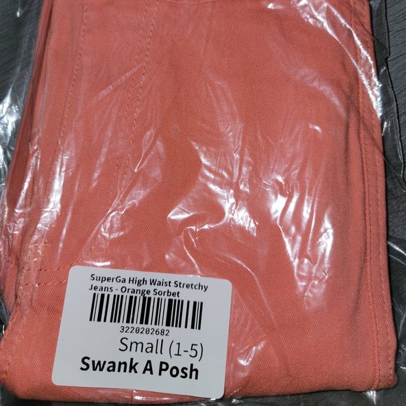 Orange Sobert Small SuperGa SwankaPosh Jeans - Picture 3 of 4
